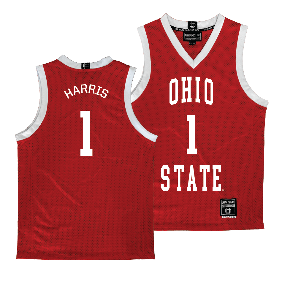 Ohio State Women's Red Basketball Jersey - Rikki Harris