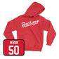 Red Baseball Script Hoodie  - Will Henson