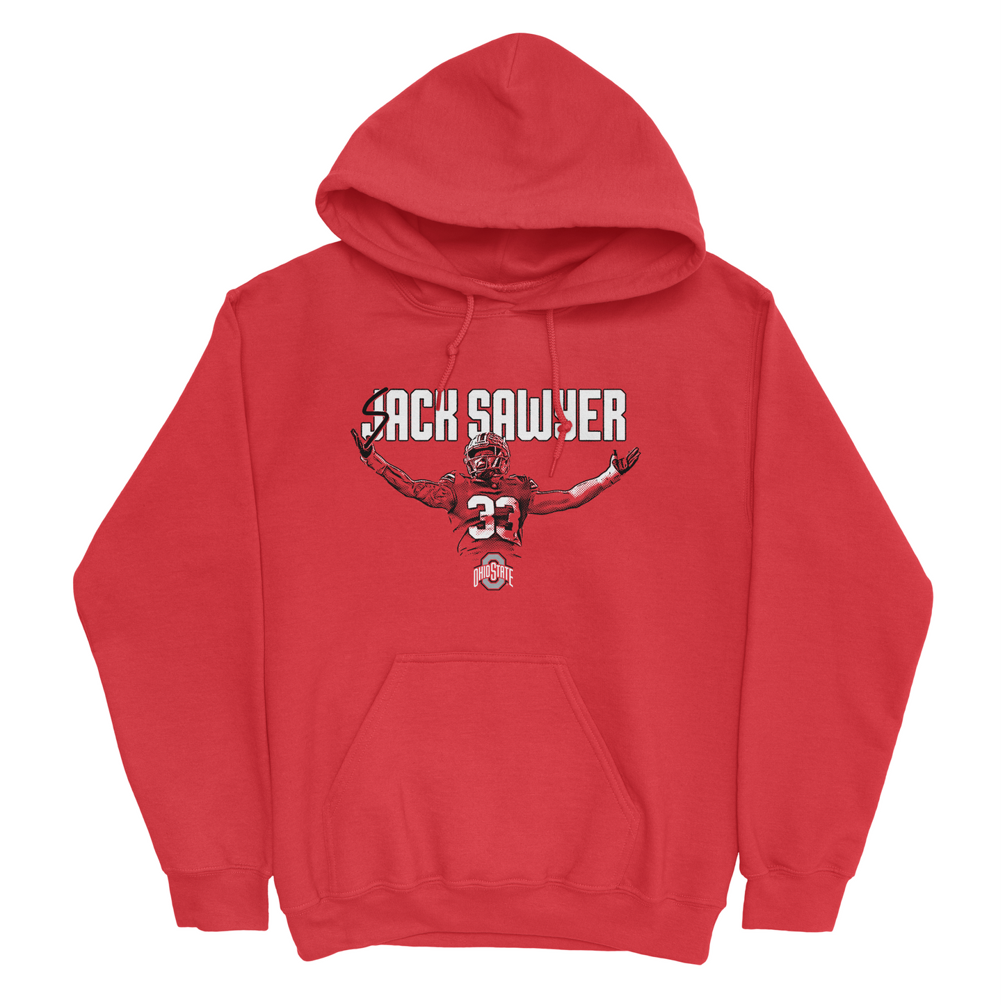 EXCLUSIVE RELEASE: Jack Sawyer "Sack Sawyer" Red Hoodie