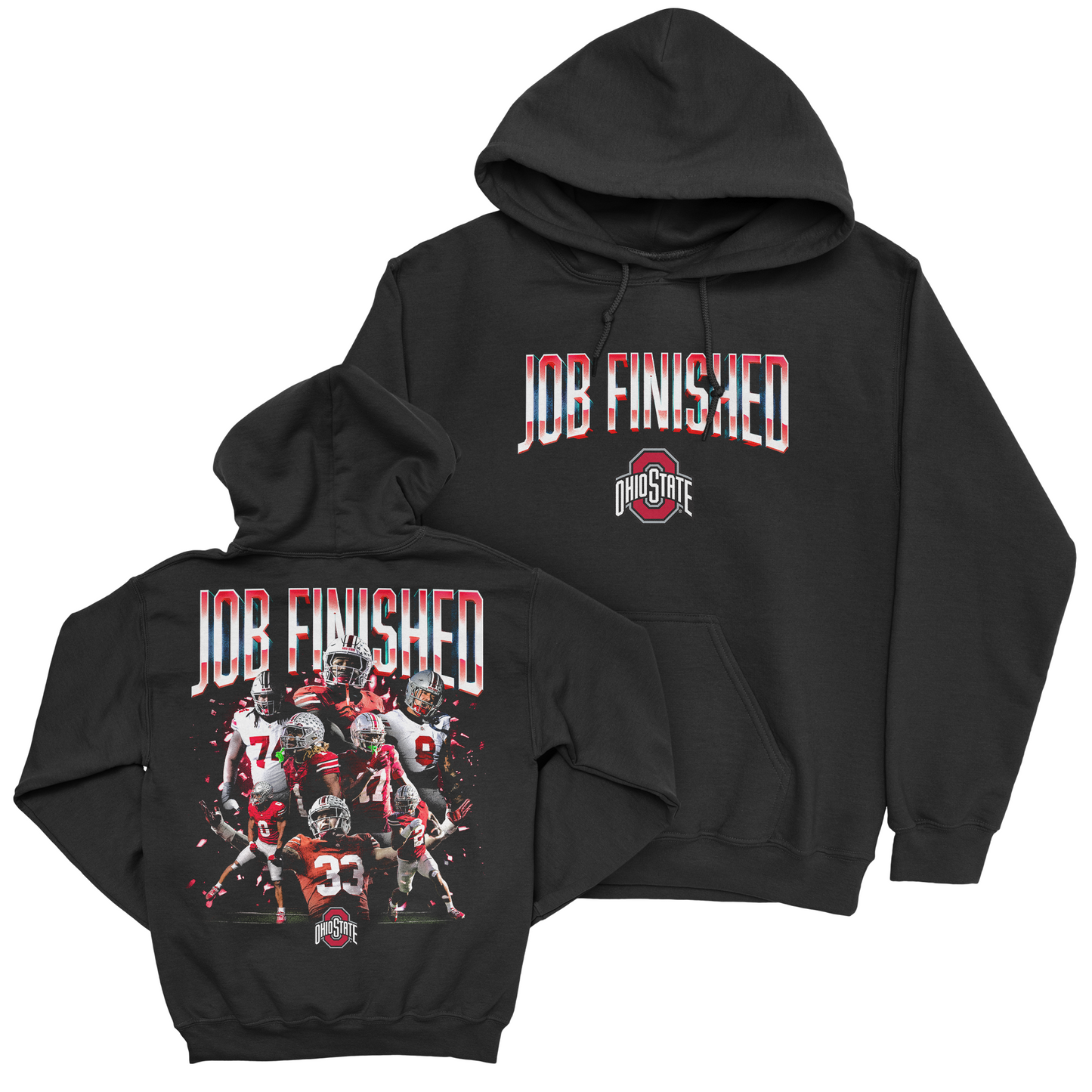 Ohio State Football "Job Finished" Black Hoodie