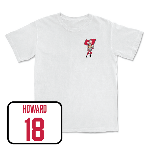 Football White Brutus Comfort Colors Tee  - Will Howard