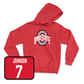 Red Men's Ice Hockey Team Hoodie - Brent Johnson