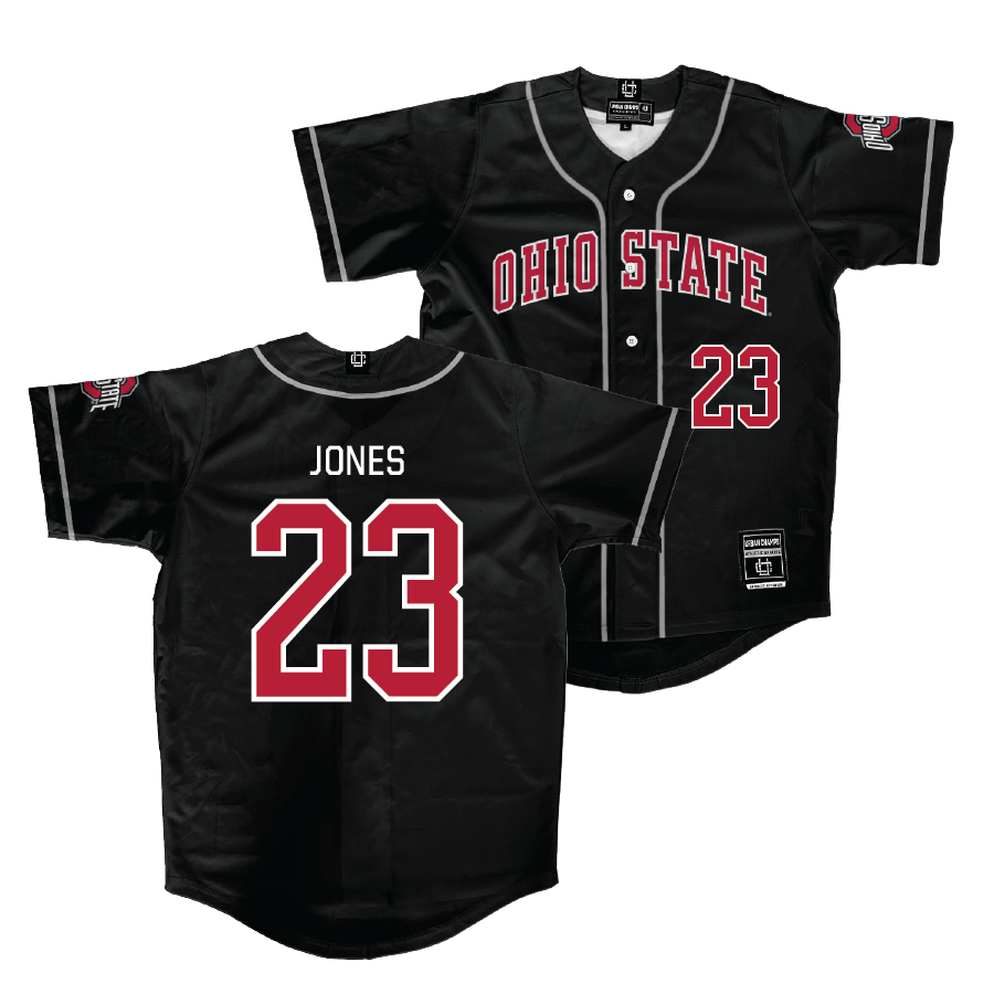 Ohio State Baseball Black Jersey - Logan Jones