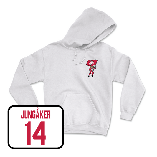 Women's Ice Hockey White Brutus Hoodie - Mira Jungåker