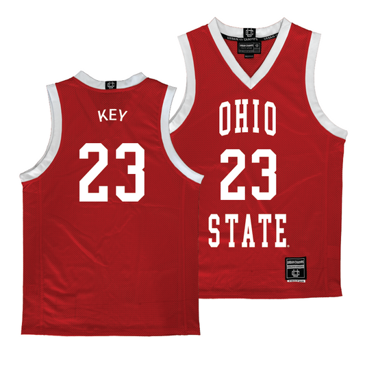 Ohio State Men's Red Basketball Jersey - Zed Key | #23