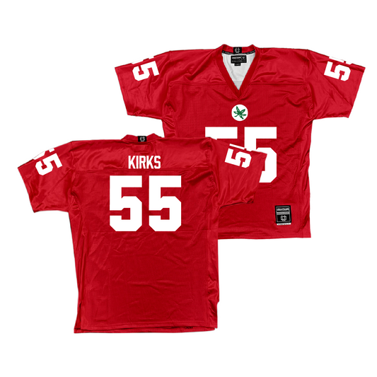 Ohio State Football Scarlet Jersey - Dom Kirks | #55