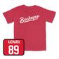 Red Football Script Tee  - Will Kacmarek