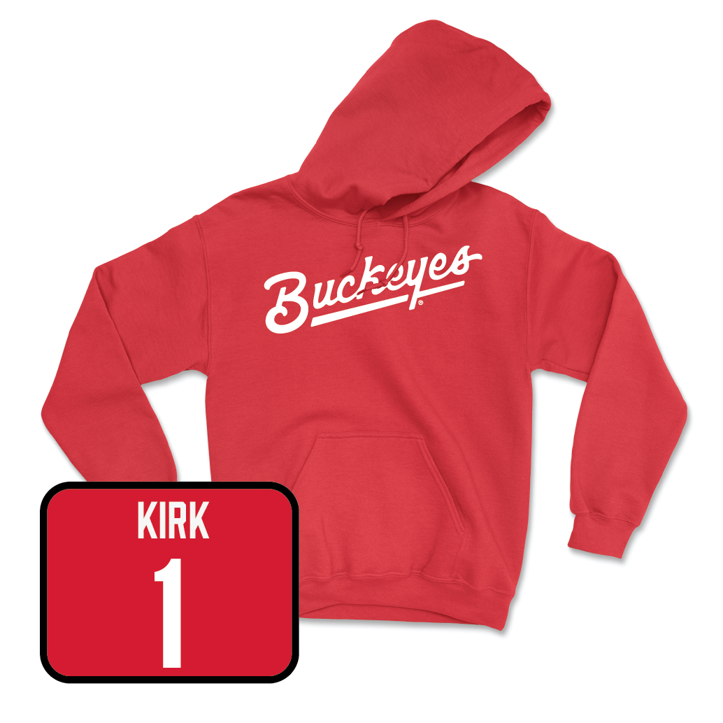 Red Women's Ice Hockey Script Hoodie - Raygan Kirk