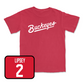 Red Baseball Script Tee - Trey Lipsey