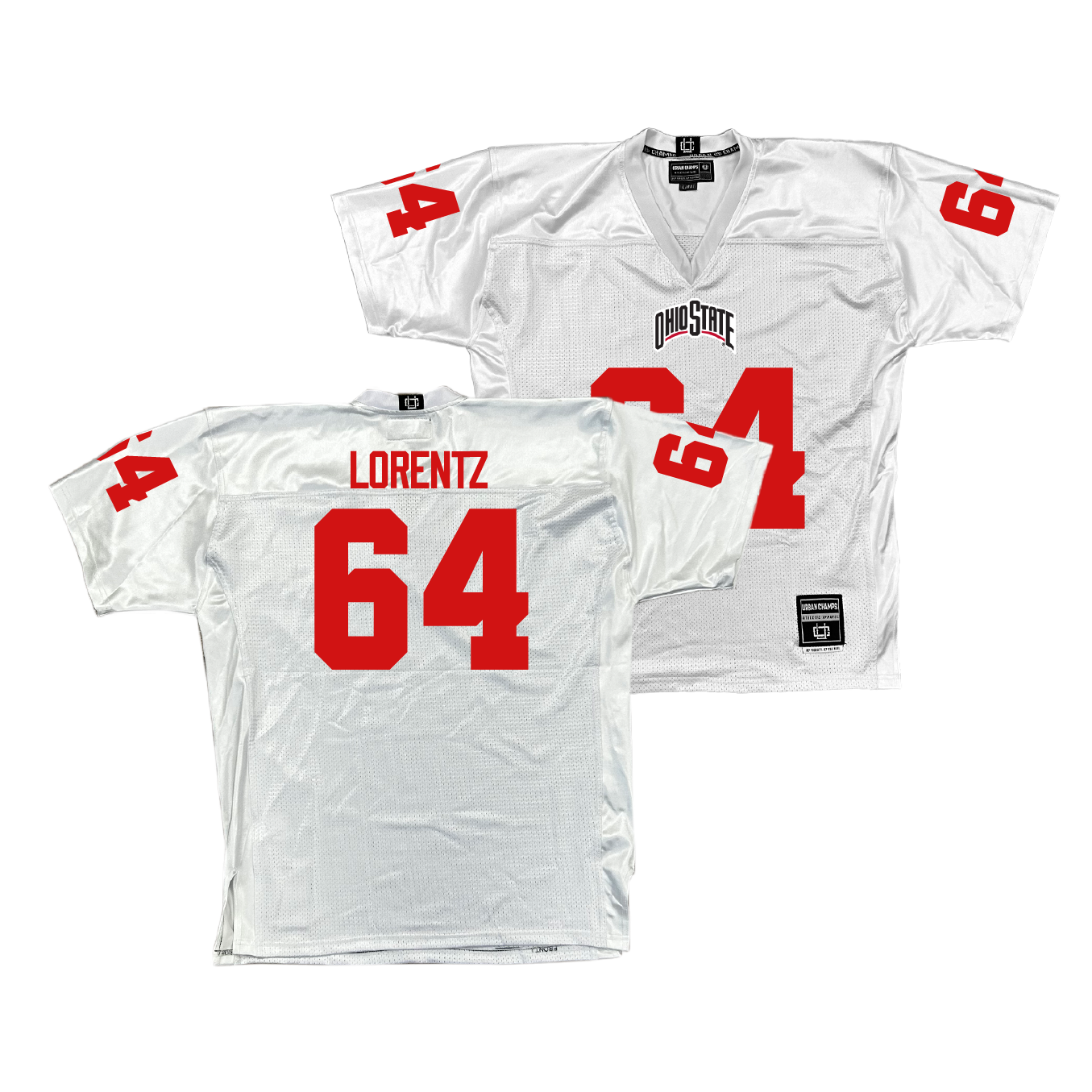 Ohio State Football White Jersey - Simon Lorentz | #64