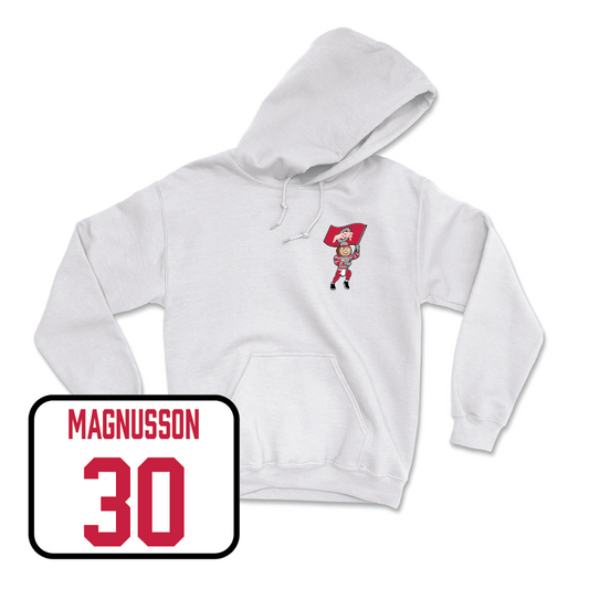 Men's Soccer White Brutus Hoodie  - Siggi Magnusson