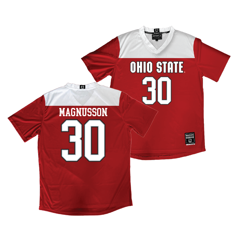 Ohio State Men's Soccer Red Jersey  - Siggi Magnusson