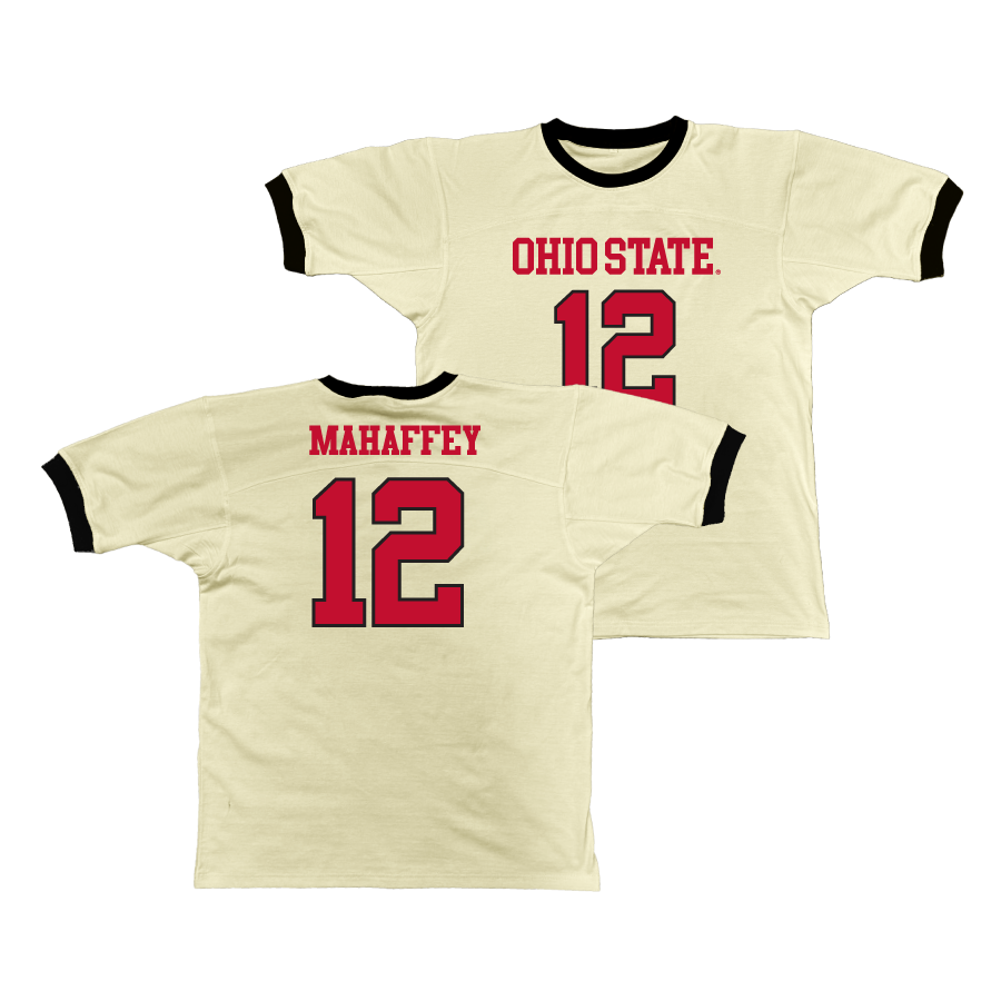 Ohio State Retro Ringer Tee - Evan Mahaffey