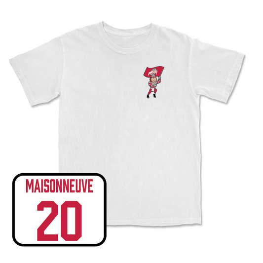 Men's Soccer White Brutus Comfort Colors Tee  - Jacob Maisonneuve