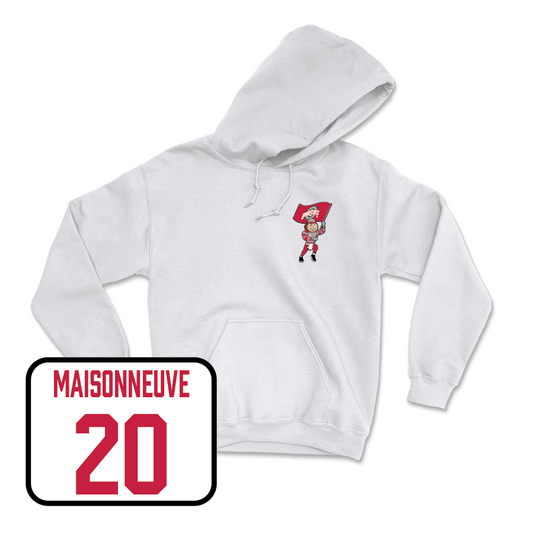 Men's Soccer White Brutus Hoodie  - Jacob Maisonneuve