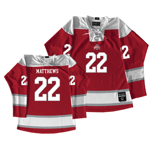 Ohio State Women's Ice Hockey Red Jersey - Sloane Matthews | #22