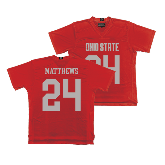 Ohio State Men's Lacrosse Red Jersey - Gannon Matthews