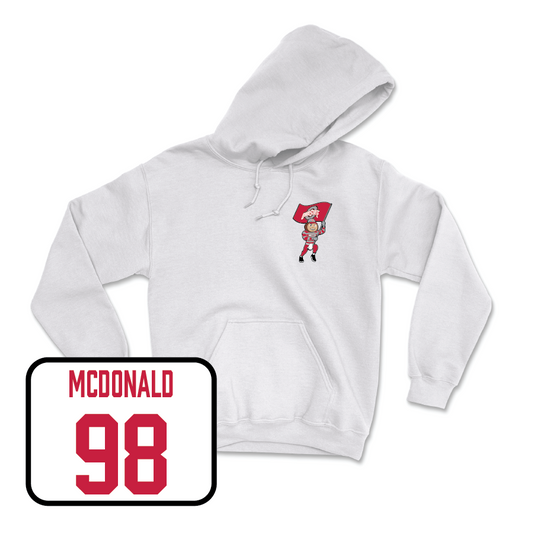 Football White Brutus Hoodie   - Kayden McDonald