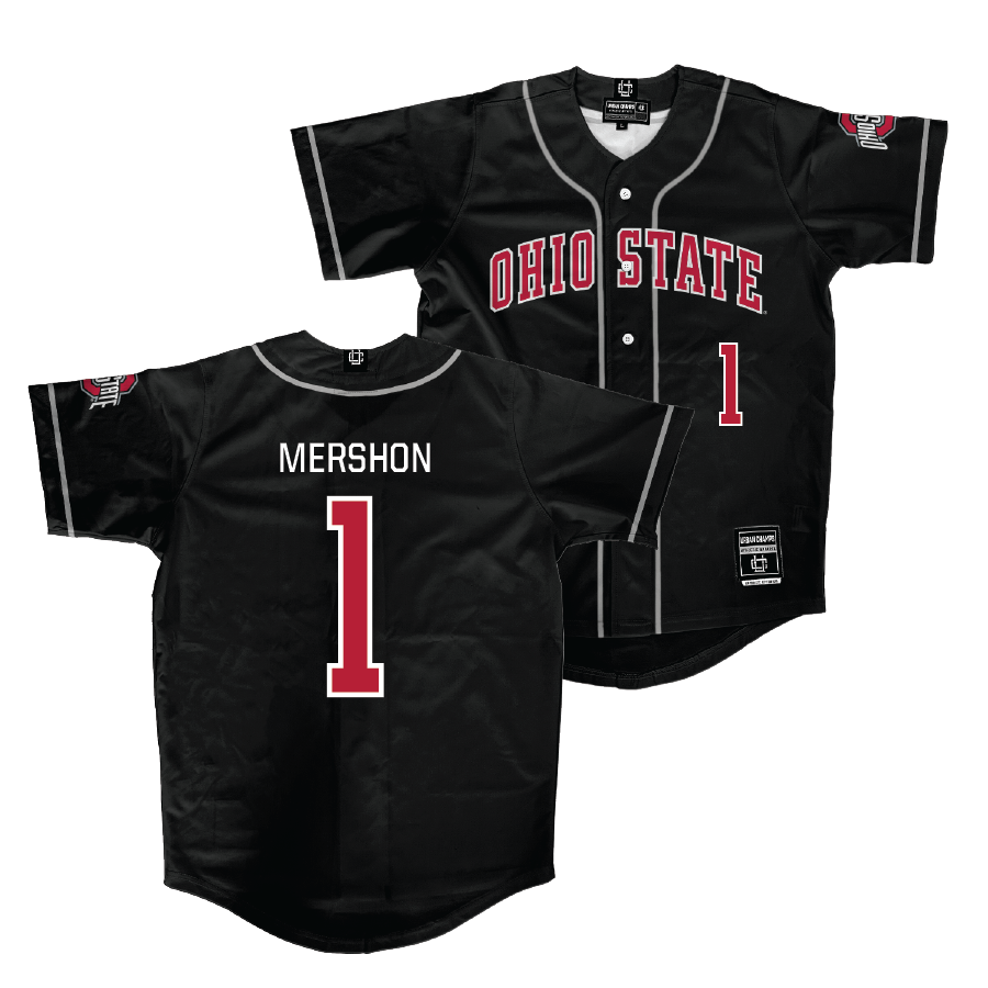 Ohio State Baseball Black Jersey - Joseph Mershon | #1