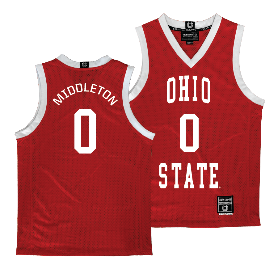 Ohio State Men's Red Basketball Jersey - Scotty Middleton | #0