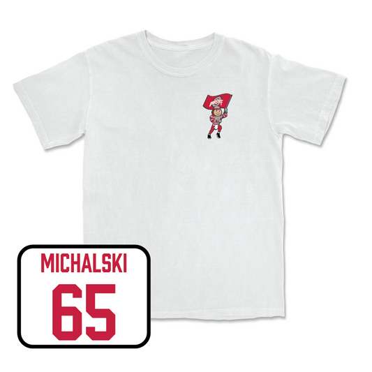 Football White Brutus Comfort Colors Tee - Zenuae Michalski