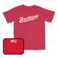 Red Track & Field Script Tee - Zamesha Myle