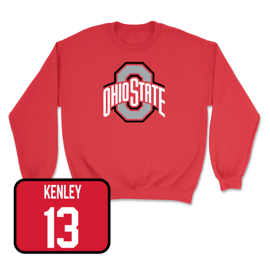 Red Men's Lacrosse Team Crew Youth Small / Aidan Kenley | #13