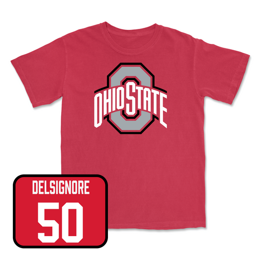 Red Football Team Tee Youth Small / Alec DelSignore | #50