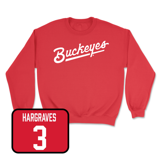 Red Women's Lacrosse Script Crew Youth Small / Annie Hargraves | #3