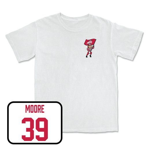 White Football Brutus Comfort Colors Tee Youth Small / Andrew Moore | #39