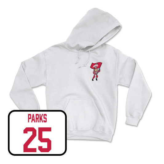 White Men's Basketball Brutus Hoodie Youth Small / Austin Parks | #25