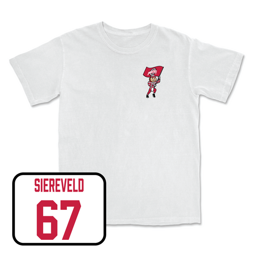 White Football Brutus Comfort Colors Tee Youth Small / Austin Siereveld | #67