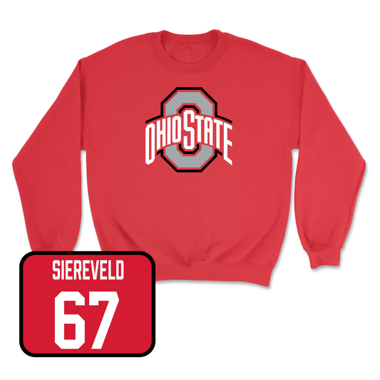 Red Football Team Crew Youth Small / Austin Siereveld | #67