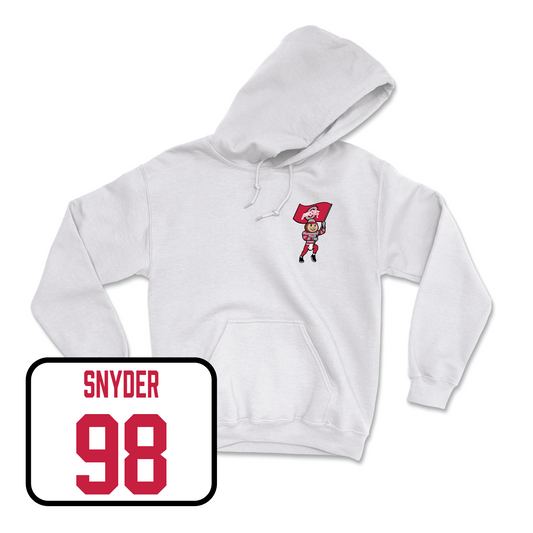 White Football Brutus Hoodie Youth Small / Austin Snyder | #98