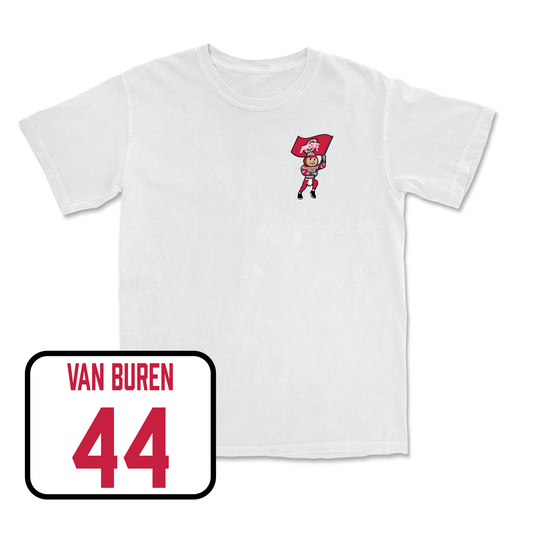 White Men's Lacrosse Brutus Comfort Colors Tee Youth Small / Bobby Van Buren | #44