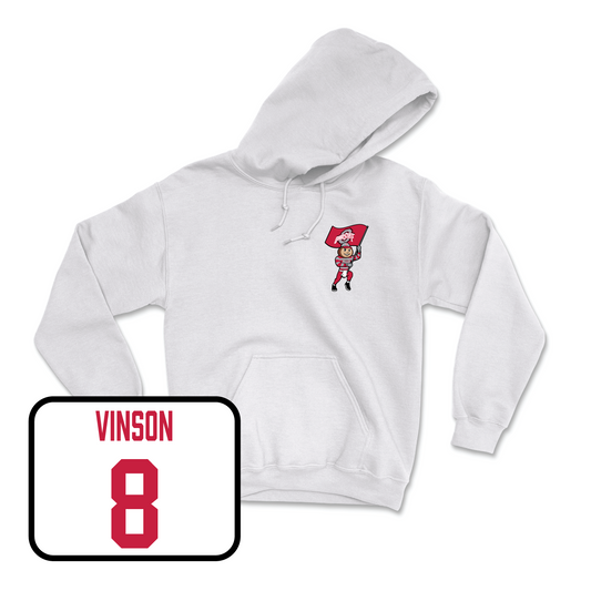 White Women's Lacrosse Brutus Hoodie Youth Small / Brooke Vinson | #8