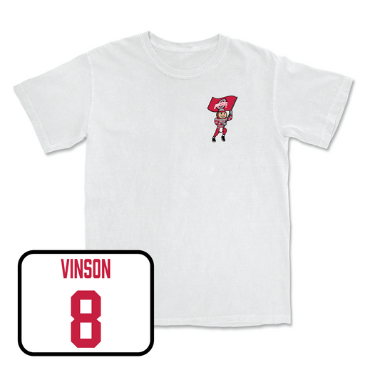 White Women's Lacrosse Brutus Comfort Colors Tee Youth Small / Brooke Vinson | #8