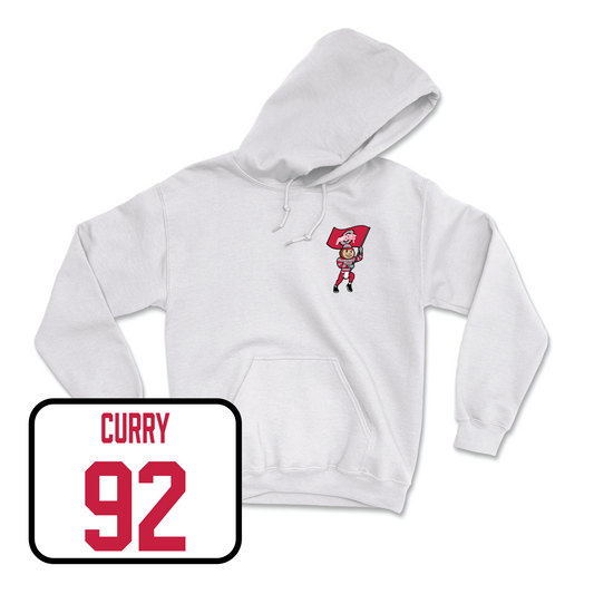 White Football Brutus Hoodie 2 Youth Small / Caden Curry | #92