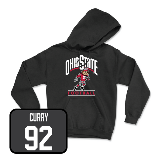 Black Football Gridiron Hoodie Youth Small / Caden Curry | #92