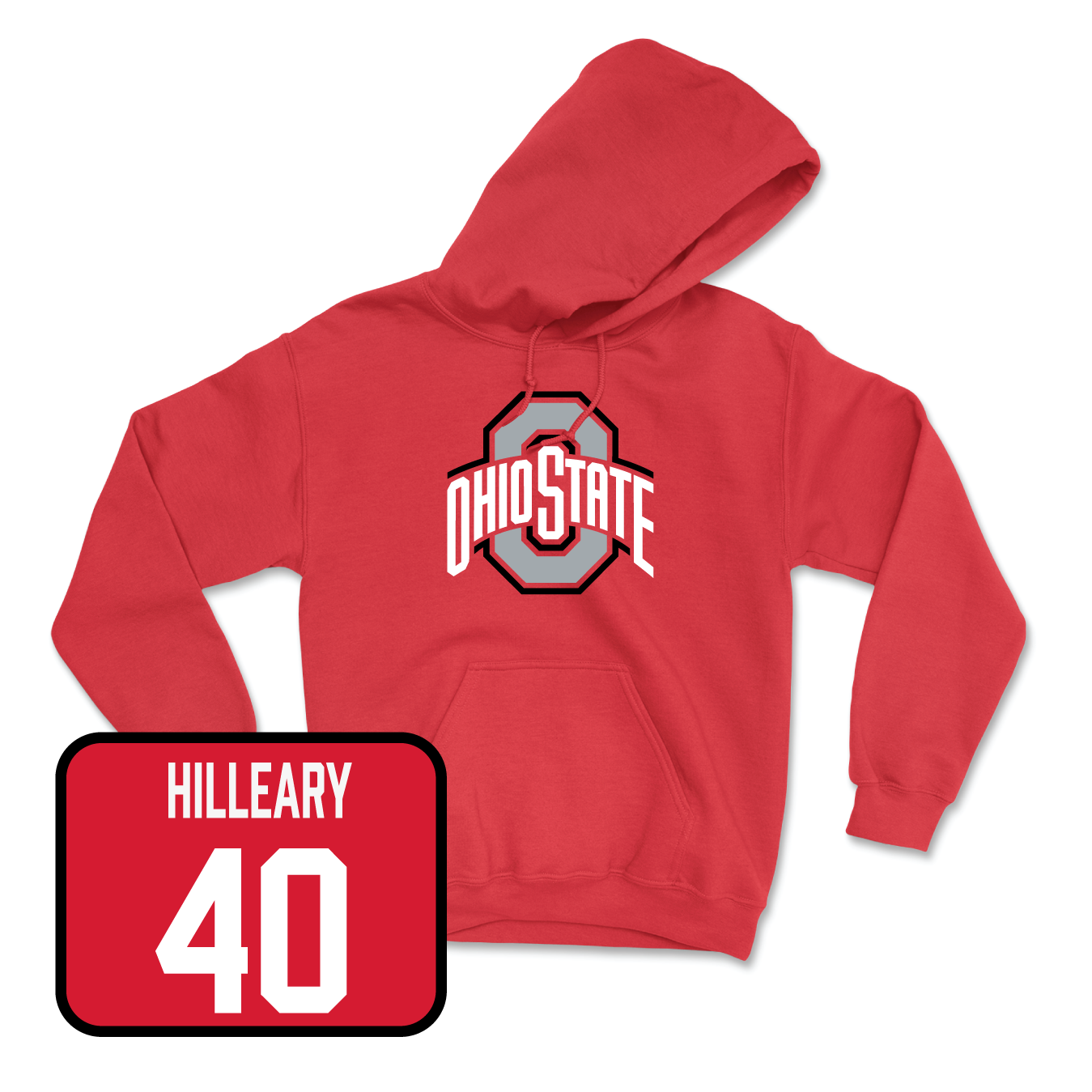 Red Men's Lacrosse Team Hoodie Youth Small / Carter Hilleary | #40