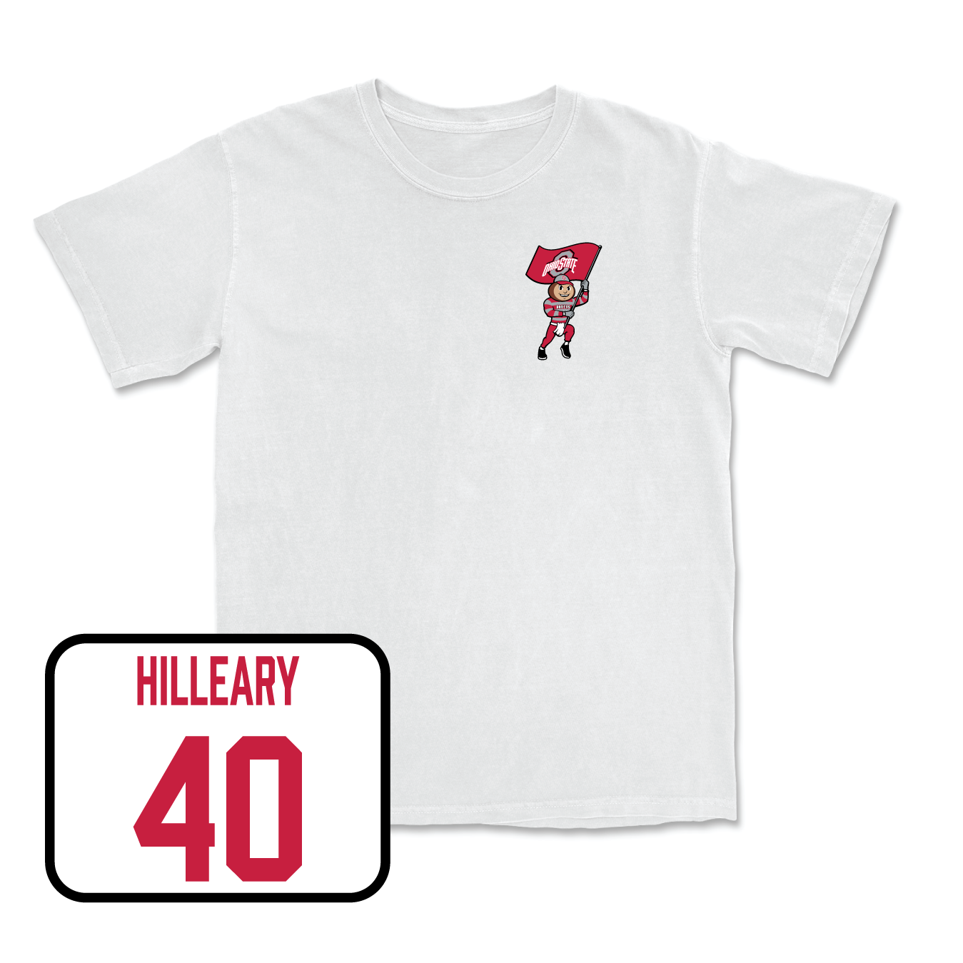 White Men's Lacrosse Brutus Comfort Colors Tee Youth Small / Carter Hilleary | #40