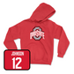 Red Men's Lacrosse Team Hoodie Youth Small / Caton Johnson | #12