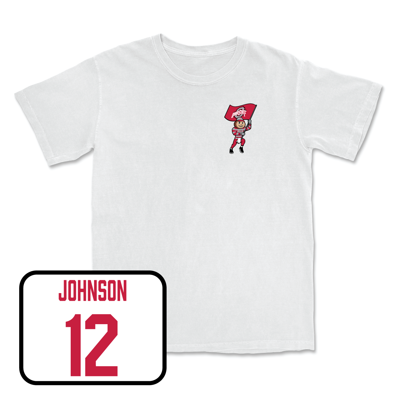 White Men's Lacrosse Brutus Comfort Colors Tee Youth Small / Caton Johnson | #12