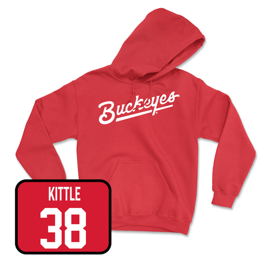 Red Football Script Hoodie 2 Youth Small / Cameron Kittle | #38