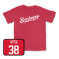 Red Football Script Tee 2 Youth Small / Cameron Kittle | #38