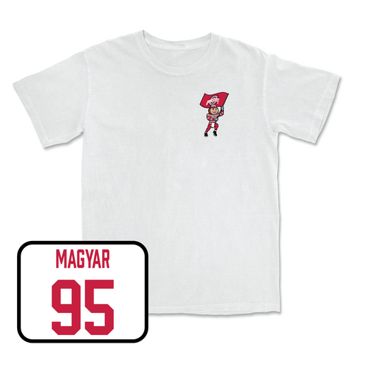 White Football Brutus Comfort Colors Tee 2 Youth Small / Casey Magyar | #95