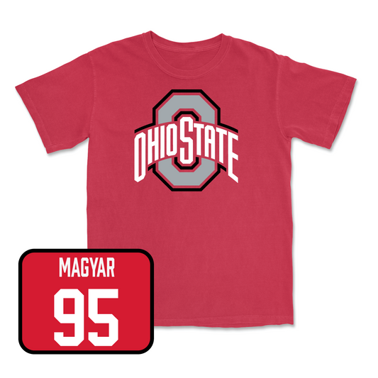 Red Football Team Tee 2 Youth Small / Casey Magyar | #95