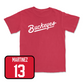 Red Football Script Tee 2 Youth Small / Cameron Martinez | #13