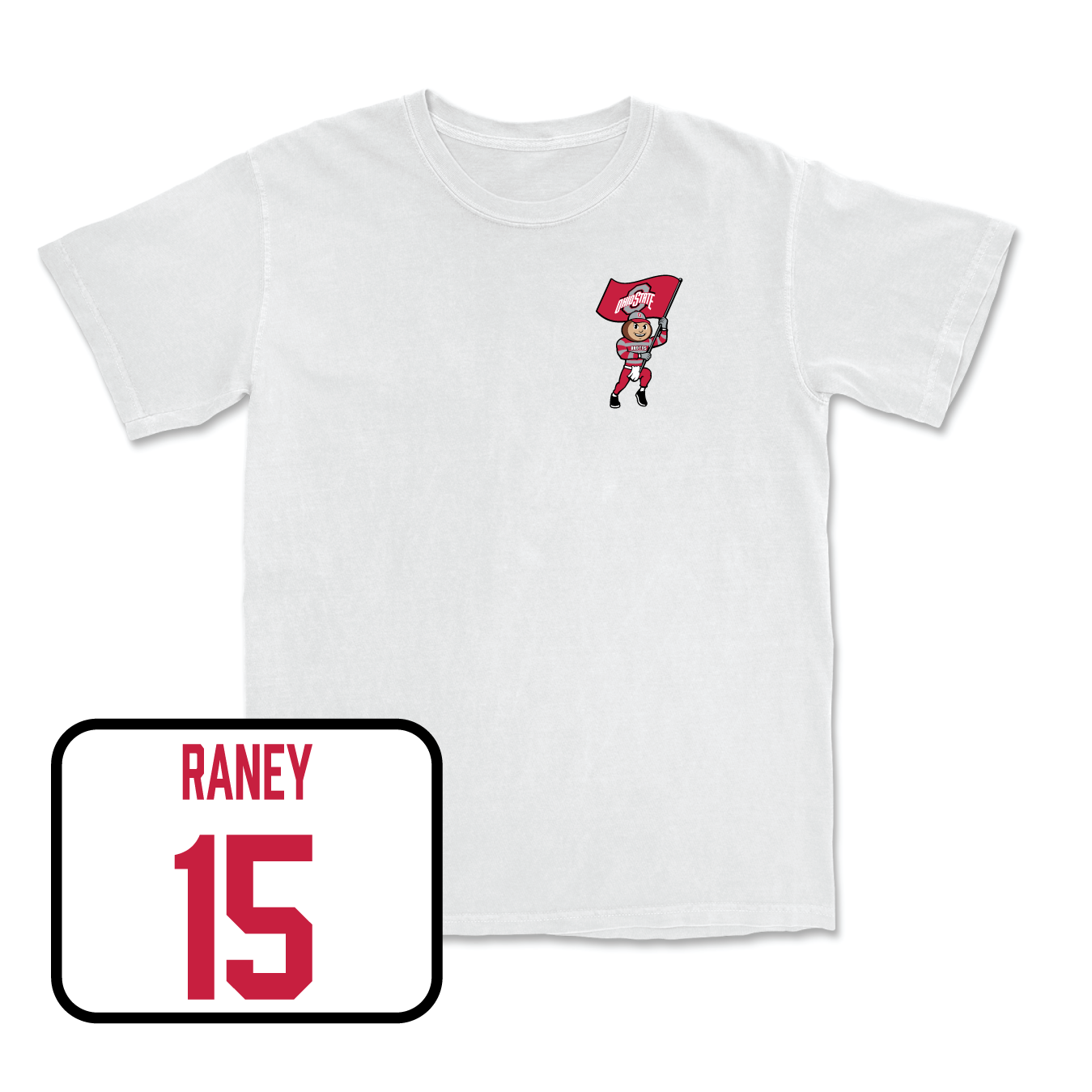 White Men's Lacrosse Brutus Comfort Colors Tee Youth Small / Carson Raney | #15