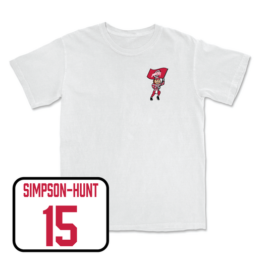 White Football Brutus Comfort Colors Tee 2 Youth Small / Calvin Simpson-Hunt | #15